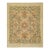 Contemporary Revival Wool Rug Handmade in Tan With Allover Floral Pattern For Sale