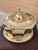 Antique Brass Lidded and Footed Box- Brass Container For Sale - Image 4 of 8