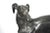 Mid-Century Modern Large Bronze Greyhounds in Dominant Stance, 1960s, Set of 2 For Sale - Image 3 of 7