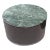 Mid-Century Modern Paul Mayen Style Green Marble Top Drum Side Table 2 Available For Sale