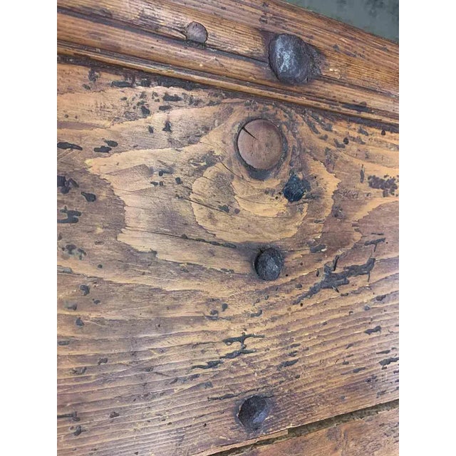 Wood Antique European Chest For Sale - Image 7 of 8