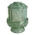 Vintage Light Green Pressed Glass Fairy Lamp For Sale