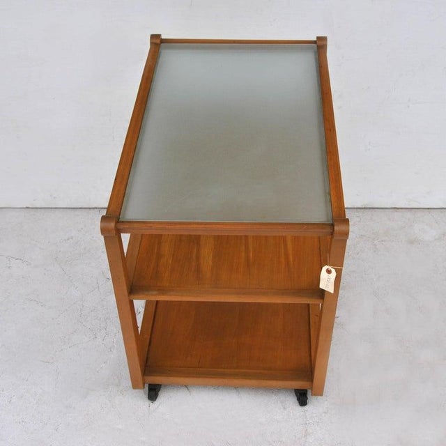 Edward Wormley for Drexel Precedent Rolling Bar Cart For Sale In Houston - Image 6 of 10