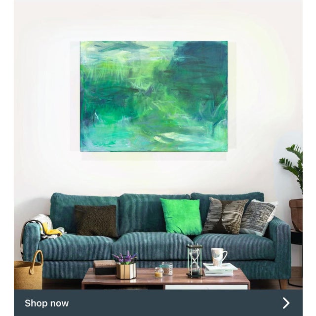 "Elsewhere by Trixie Pitts Large Abstract Oil Painting For Sale In Nashville - Image 6 of 12