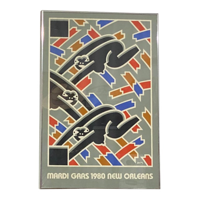 Rollicking Afro Pop Mardi Gras 1980 LTD Ed Robert Gordy Dipsey Doodle For Sale