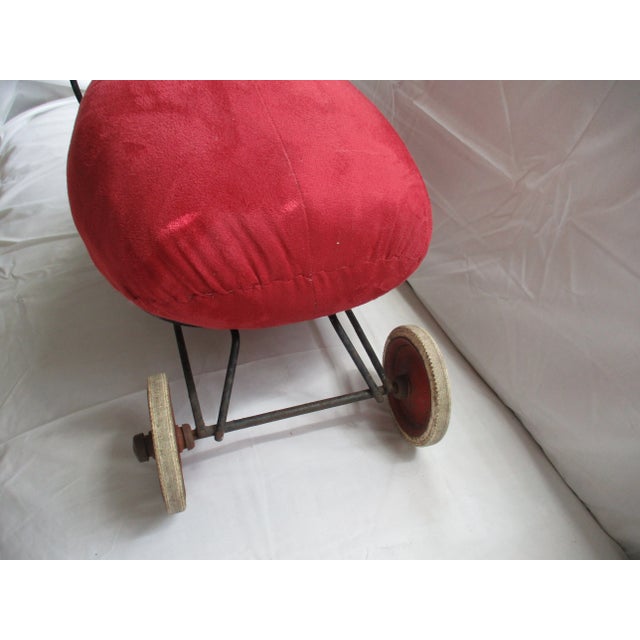 The Stieff Co. Vintage 1950s Steiff Riding Pull Toy Lady Bug For Sale - Image 4 of 7