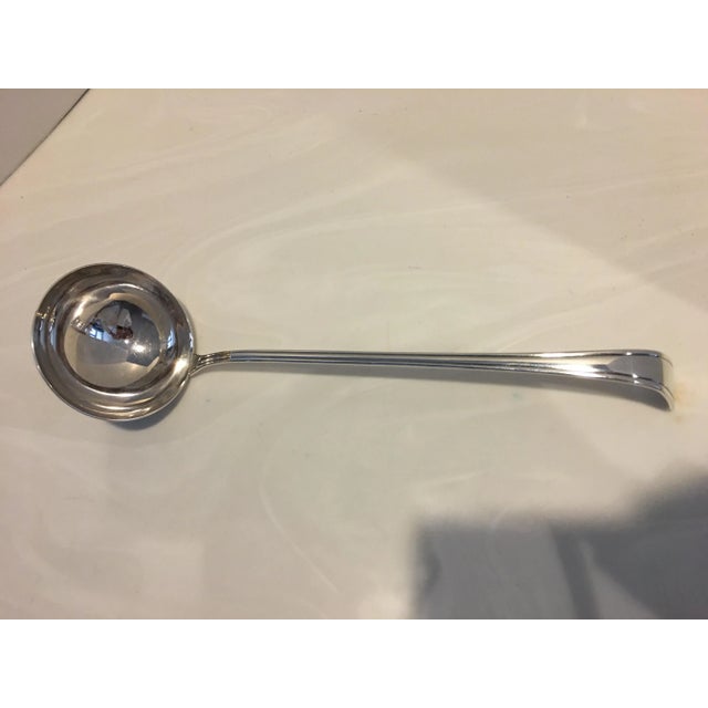 1960s Large Vintage Silverplate Ladle, Japan For Sale - Image 5 of 8