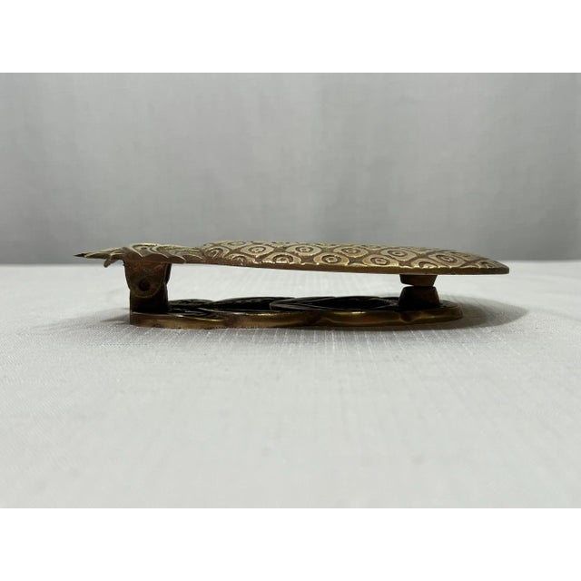 Mid 20th Century Vintage Brass Pineapple Door Knocker Palm Beach Regency Style For Sale - Image 5 of 7