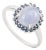 Natural 3.07 Ct Star Sapphire Halo Ring With Blue Sapphire in 14k Gold Size 8 For Sale