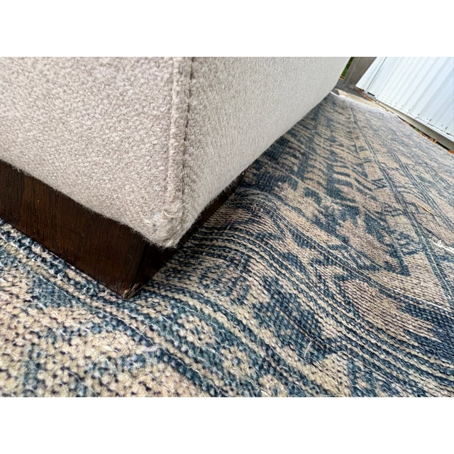 Rh Parisian Track Arm 2-Cushion Sofa 9' | Luxe 44" Depth | Down-Feather Fill | Holland & Sherry Wool Twill | Dove For Sale - Image 13 of 18