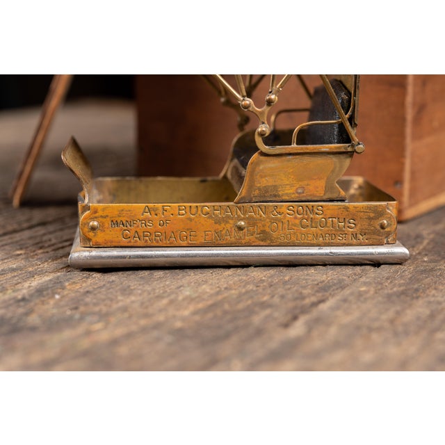 Late 19th Century 1890s A. F. Buchanan & Sons Brass and Oilcloth Salesman’s Sample For Sale - Image 5 of 16