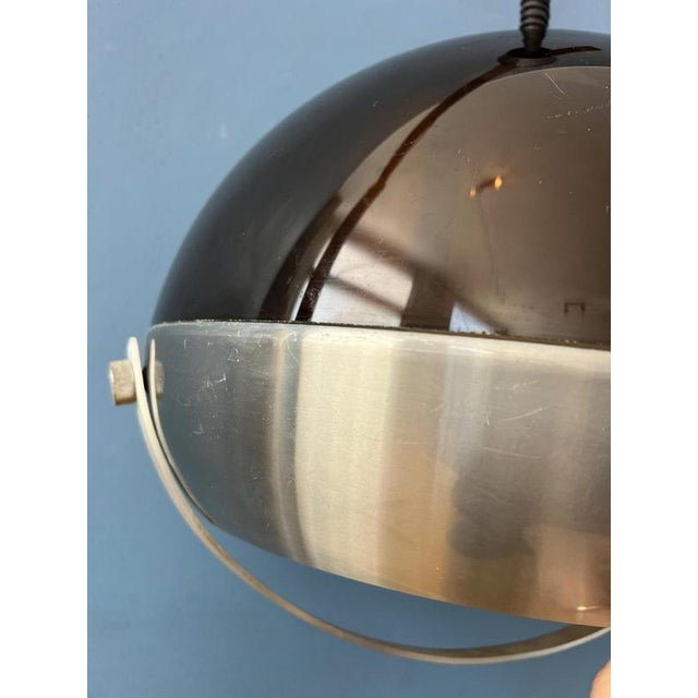Mid-CenturySpace Age Dome Pendant Lamp from Lakro For Sale - Image 9 of 11