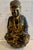 Solid Wood Buddha with Golden Patina, 20th Century For Sale - Image 10 of 10