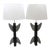 Midcentury Modern Table Lamps French Artisan Made "Totem" With New Custom Linen Shades - a Pair For Sale
