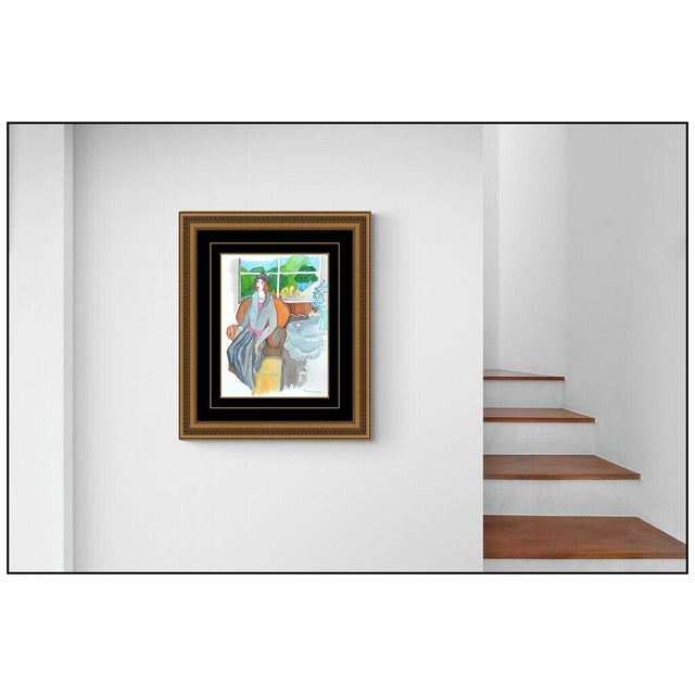 Message us to inquire about custom framing options! (Included for free with every purchase) The artwork here, "An Evening...