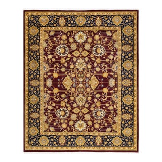 Mogul, One-of-a-Kind Hand-Knotted Area Rug - Red, 8' 3" x 10' 2" For Sale