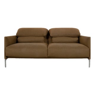 Cor Avalanche Fabric Two-Seater Brown Bronze Manual Function Sofa Couch For Sale
