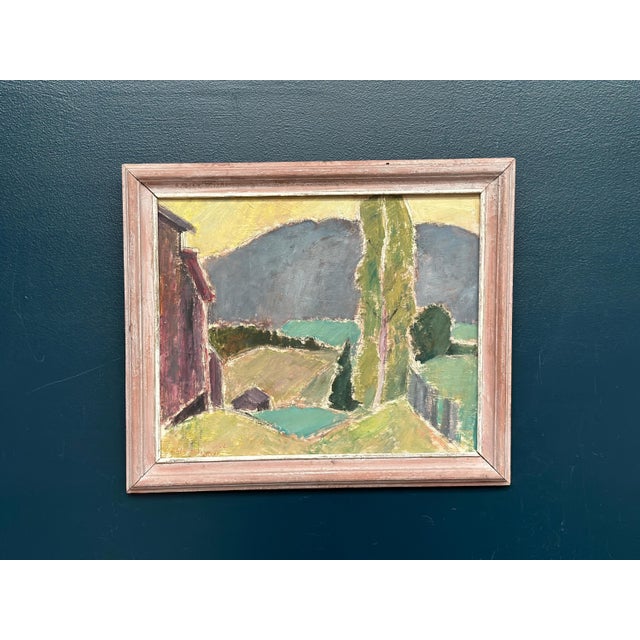 John Hedman, Landskap, 1966, Gouache on Panel, Framed For Sale - Image 15 of 17