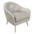 Olivia & Quinn Mid Century Modern Style Leather Vanessa Chair For Sale