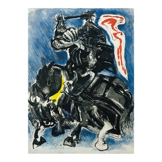 1976 Edouard Pignon Original Engraving Chevaliers No. 1 For Sale