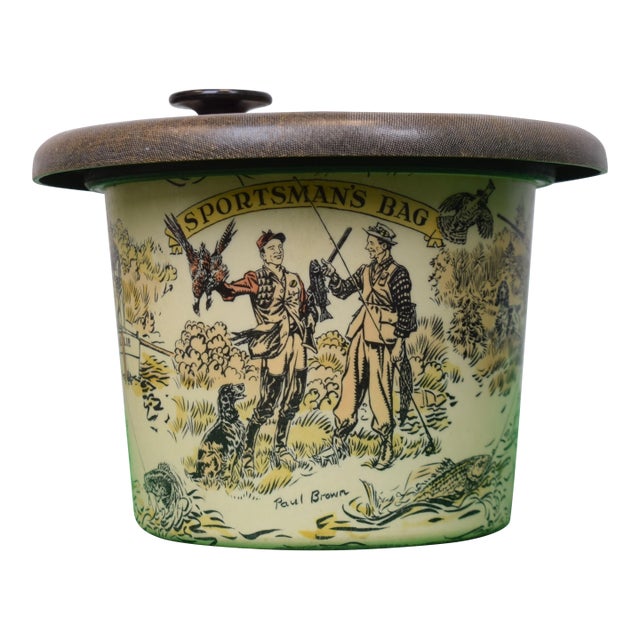 Sportsman's Bag Resin Ice Bucket by Paul Brown For Sale