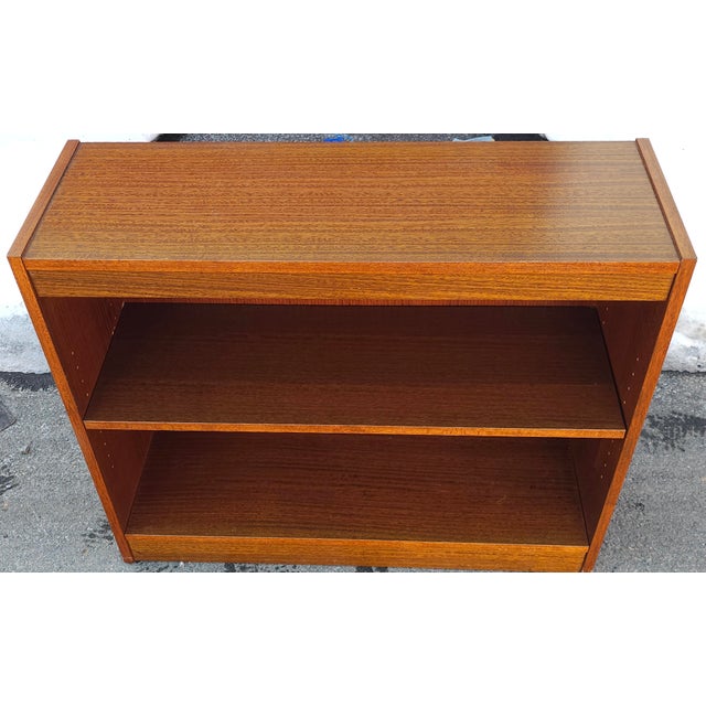 Late 20th Century Danish Modern Low Bookshelf For Sale - Image 10 of 11