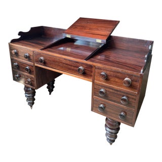 Vintage Wooden American Desk For Sale