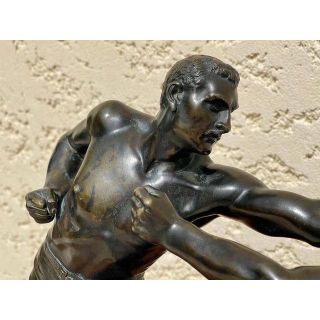 Unarmed Combat Bronze by E. Hébert For Sale - Image 5 of 18