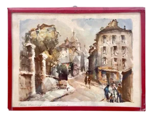 René Delame, Montmartre, Watercolor