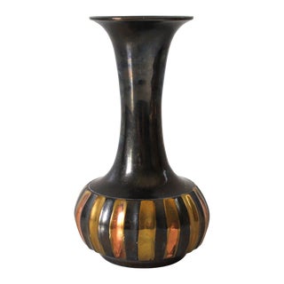 Vintage Copper & Brass Vase For Sale