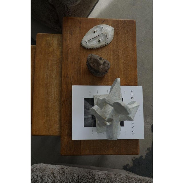 Mid-Century Modern Nesting Tables in Oak, 1960s, Set of 3 For Sale - Image 18 of 18