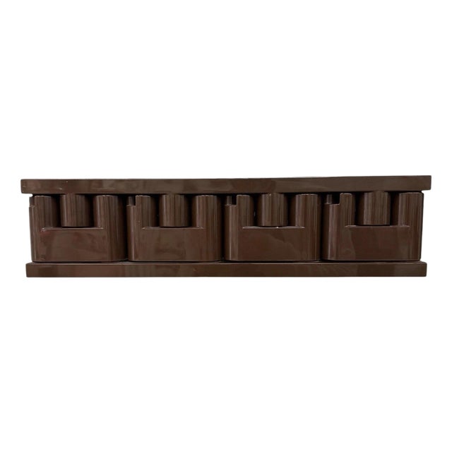 Minivip Wall-Mounted Coat Rack attributed to Benanti and Brunori for Velca Legnano, 1970 For Sale