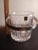 1980s Oneida Crystal Germany Ice Bucket With Gold Tone Handle For Sale - Image 4 of 7