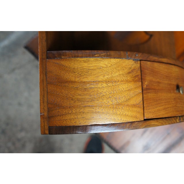 Antique Mahogany 3 Tier Corner Hanging Shelf Pipe Rack Display Stand 28" For Sale - Image 9 of 10