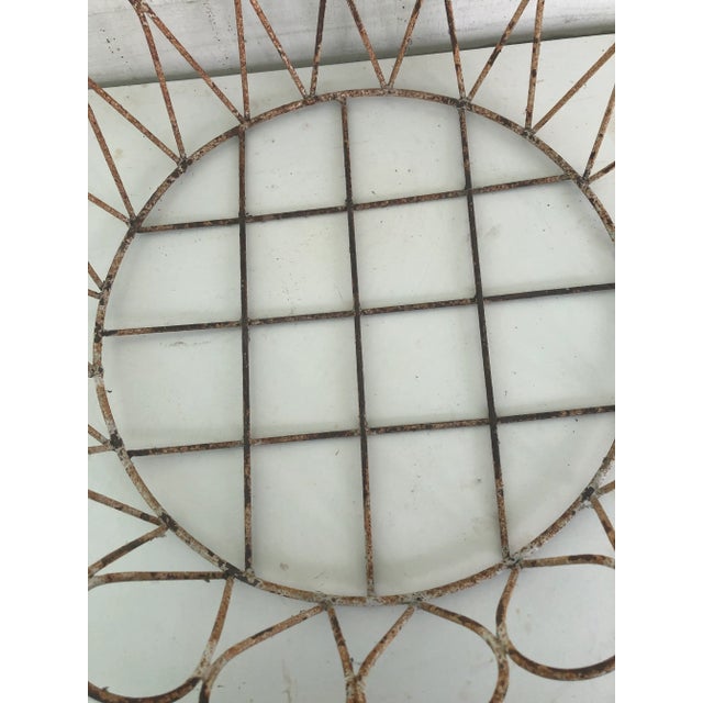 Late 19th Century Antique French Wrought Iron Garden Basket or Jardiniere For Sale - Image 5 of 7