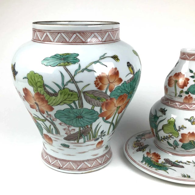 Ceramic Antique Large Chinese Porcelain Vase For Sale - Image 7 of 13