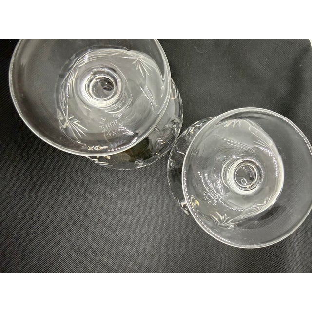 Tiffany and Co. 1990s Tiffany & Co. RCR Cut Crystal Newport Brandy Sniffers - Set of 2 For Sale - Image 4 of 5