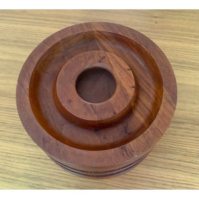 A quintessential object of mid-century Scandinavian design, this staved teak ice bucket was designed by the legendary Jens...
