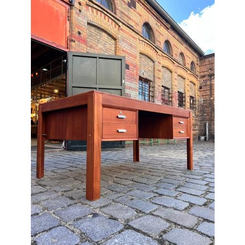 Double Teak Desk by Erik Brouer for Brouer Møbelfabrik For Sale - Image 11 of 11