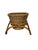 Mid Century Bamboo Rattan Basket Planter For Sale - Image 4 of 12