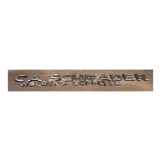 Vintage Industrial Welding Supply Storefront Lettering Set For Sale