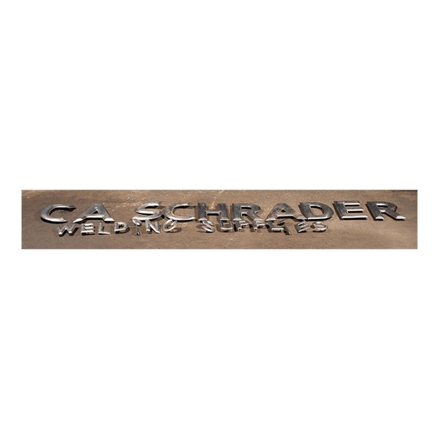 Vintage Industrial Welding Supply Storefront Lettering Set For Sale