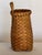 1900s Antique Woven Shaker Basket with Hook, 4 dia x 8.5 h. This is a great little decor piece - hang it on a wall with a...