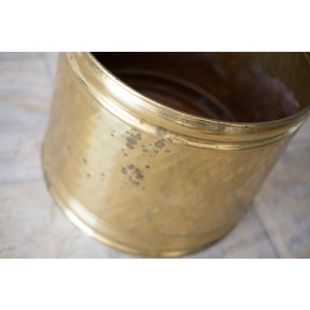 Large Polished Brass Planter For Sale - Image 4 of 7