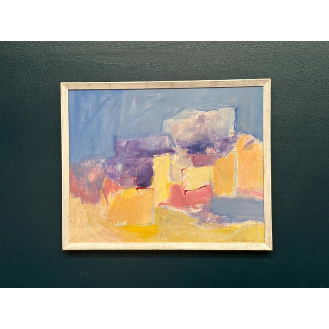 Aulikki Bondeson, Abstract Composition, 1994, Oil on Panel, Framed For Sale - Image 8 of 18