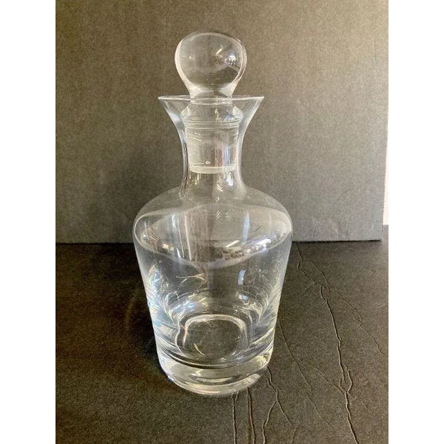 1970s 1970s Mid-Century Clear Crystal Decanter For Sale - Image 5 of 7