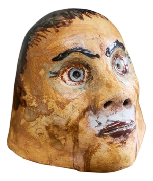 Studio Pottery Phantasy Head, 1970s