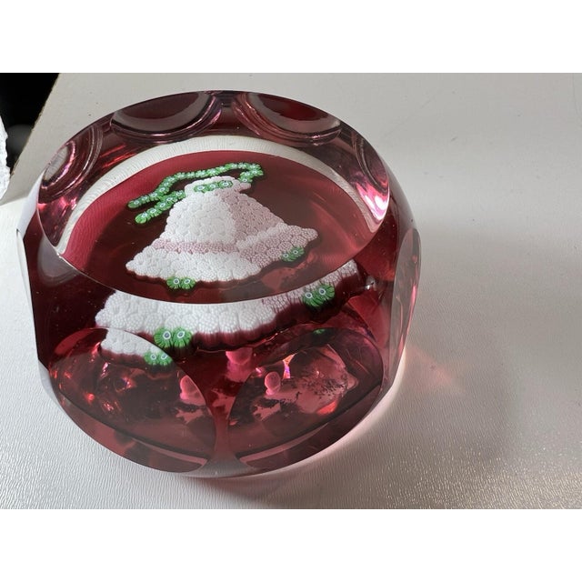 1970s Paperweight Christmas Bells Glass 1977 Signed Vintage Perthshire For Sale - Image 5 of 18