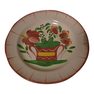 French 18th Century Faience Plate For Sale