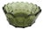 Fostoria Coin Glass Green Liberty Bell Scalloped Bowl Dish For Sale